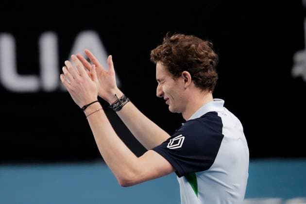 February 16, 2025, Marseille, France, FRANCE: UGO HUMBERT shone by winning his second consecutive title in Marseille, defeating HAMAD MEDJEDOVIC, the serbian, in the final (7-6, 6-4). Without dropping a set throughout the tournament, France s number 1 continues to impress and dominate on his favorite surface during the OPEN 13 provence 2025, ATP, Tennis Herren 250, french tournament, ATP Tour, Hard surface, .Indoor, on Febuary 16, 2025 at Marseille, Palais des sports, France - Photo OLLI Media Marseille FRANCE - ZUMAl184 20250216_zsp_l184_014 Copyright: xEmiliexLohmannx