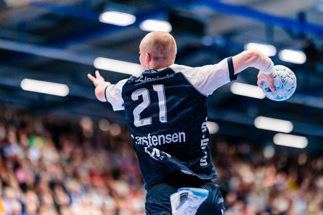 Leve Carstensen TBV Lemgo Lippe, 21 in goal GER, TBV Lemgo Lippe vs Fuechse Berlin, Handball, 1 Bundesliga, Matchday 19, Season 2024 2025, 16 02 2025 GER, TBV Lemgo Lippe vs Fuechse Berlin, Handball, 1 Bundesliga, Matchday 19, Season 2024 2025, 16 02 2025 Lemgo Copyright: xEibner-Pressefoto JanxRollingerx EP_JSK