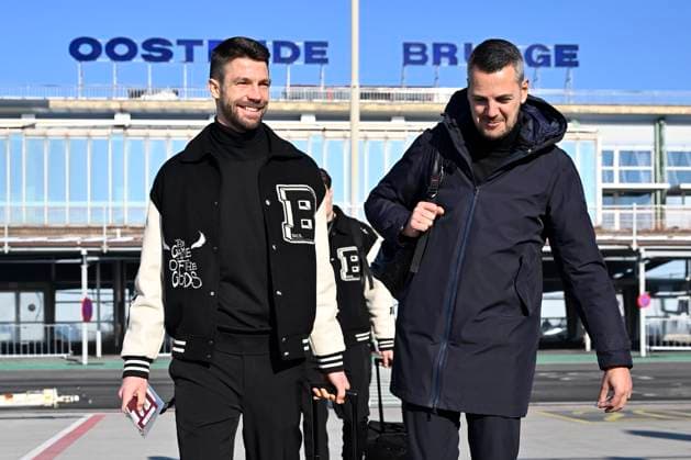 Football, CL, FC Bruges, departure to Bergamo