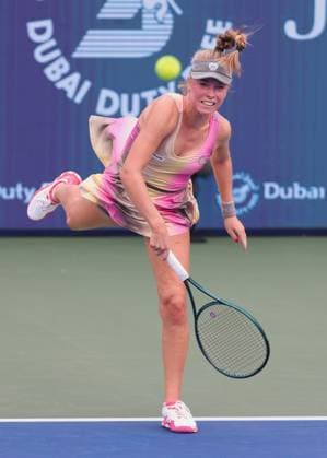 Magdalena Frech POL , Dubai Duty Free Tennis Championships, Dubai, U A E Copyright: xJuergenxHasenkopfx