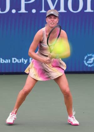 Magdalena Frech POL , Dubai Duty Free Tennis Championships, Dubai, U A E Copyright: xJuergenxHasenkopfx