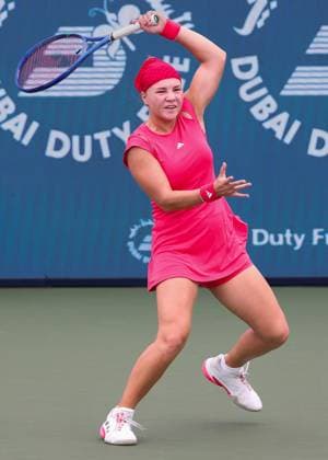 Diana Shnaider, Dubai Duty Free Tennis Championships, Dubai, U A E Copyright: xJuergenxHasenkopfx