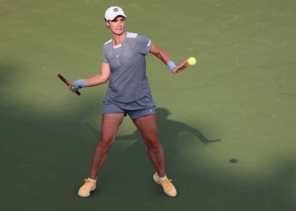 Anhelina Kalinina UKR , Dubai Duty Free Tennis Championships, Dubai, U A E Copyright: xJuergenxHasenkopfx