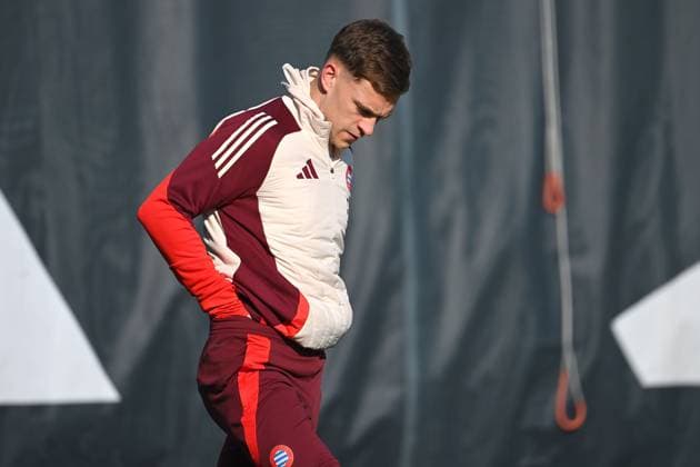 Joshua KIMMICH Bayern Muenchen final training on 17 02 2025 before the football Champions League K O Phase Play offs FC Bayern Muenchen Celtic Glasgow