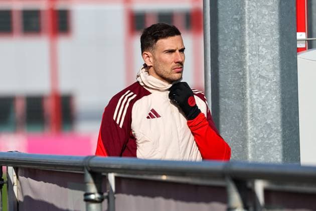 Leon Goretzka FC Bayern Muenchen, 08 on the way to the training ground, GER, Final training, FC Bayern Muenchen, Football, UEFA Champions League, Play offs, 2024 2025 season, 17 02 2025, GER, Final training, FC Bayern Muenchen, Football, UEFA Champions League, Play offs, 2024 2025 season, 17 02 2025 Muenchen Copyright: xEibner-Pressefoto JennixMaulx EP_JML