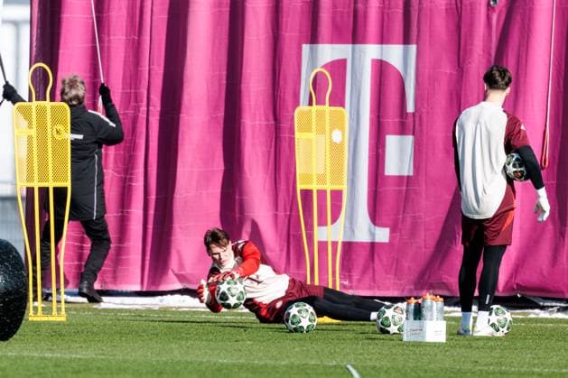 UEFA Champions League final training FC Bayern Munich 17 02 2025 UEFA Champions League final training FC Bayern Munich before the match against Celtic FC, Munich, training ground at Säbenerstr on 17 02 2025 Copyright: xBEAUTIFULxSPORTS Wunderlx
