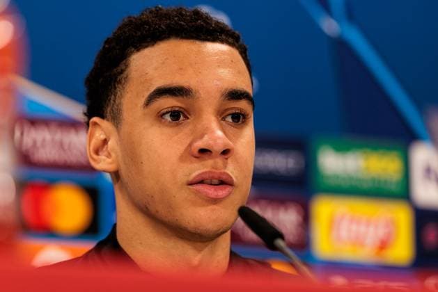 UEFA Champions League press conference FC Bayern Munich 17 02 2025 Jamal Musiala FC Bayern Munich, 42 UEFA Champions League press conference FC Bayern Munich before the match against Celtic FC, Munich, training ground at Säbenerstr on 17 02 2025 Copyright: xBEAUTIFULxSPORTS Wunderlx