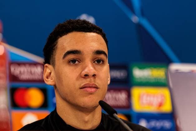UEFA Champions League press conference FC Bayern Munich 17 02 2025 Jamal Musiala FC Bayern Munich, 42 UEFA Champions League press conference FC Bayern Munich before the match against Celtic FC, Munich, training ground at Säbenerstr on 17 02 2025 Copyright: xBEAUTIFULxSPORTS Wunderlx