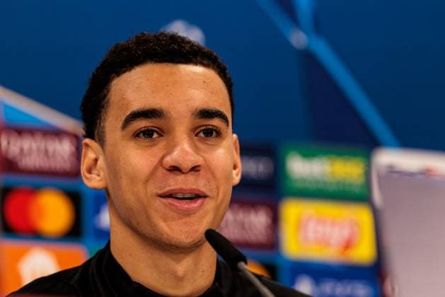 UEFA Champions League press conference FC Bayern Munich 17 02 2025 Jamal Musiala FC Bayern Munich, 42 UEFA Champions League press conference FC Bayern Munich before the match against Celtic FC, Munich, training ground at Säbenerstr on 17 02 2025 Copyright: xBEAUTIFULxSPORTS Wunderlx