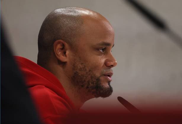Football, Men, Champions League, Season 2024 2025, FC Bayern Munich, International Press Conference Vincent Kompany, Coach FC Bayern Munich at the press conference, Head, Portrait