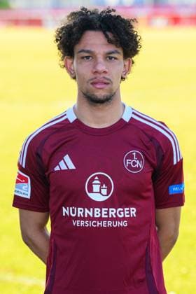 17 02 2025 1 FC Nuremberg FCN Club 2 Football Bundesliga BL Season 2024 2025 Photo appointment Portrait appointment Presentation Press appointment Single photo Single photo Portrait Portrait Headshot Janis Antiste 28, 1 FC Nuremberg FCN