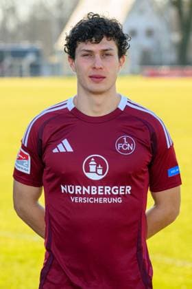 17 02 2025 1 FC Nuremberg FCN Club 2 Football Bundesliga BL Season 2024 2025 Photo appointment Portrait appointment Presentation Press appointment Single photo Single photo Portrait Portrait Headshot Fabio Gruber 4, 1 FC Nuremberg FCN
