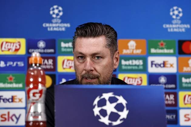 Milan - Feyenoord coach Pascal Bosschaart during the MD-1 press conference, PK, Pressekonferenz ahead of the UEFA Champions League game against AC Milan at San Siro on Feb. 17, 2025 in Milan, Italy. ANP MAURICE VAN STEEN xVIxANPxSportx xxANPxIVx 520250254 originalFilename: 520250254.jpg