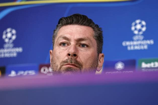 Milan - Feyenoord coach Pascal Bosschaart during the MD-1 press conference, PK, Pressekonferenz ahead of the UEFA Champions League game against AC Milan at San Siro on Feb. 17, 2025 in Milan, Italy. ANP MAURICE VAN STEEN xVIxANPxSportx xxANPxIVx 520250496 originalFilename: 520250496.jpg
