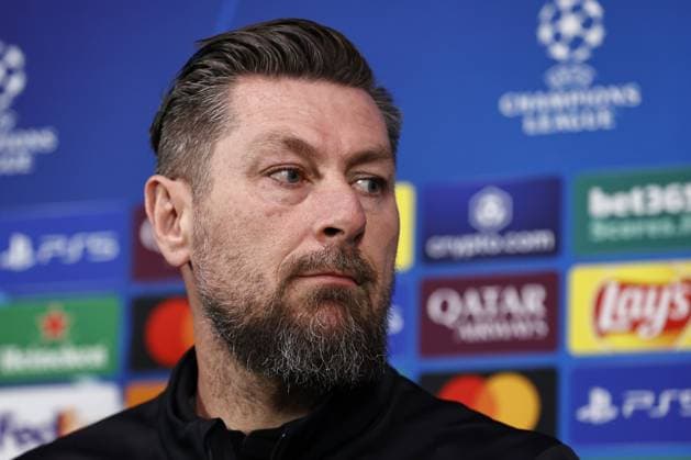 Milan - Feyenoord coach Pascal Bosschaart during the MD-1 press conference, PK, Pressekonferenz ahead of the UEFA Champions League game against AC Milan at San Siro on Feb. 17, 2025 in Milan, Italy. ANP MAURICE VAN STEEN xVIxANPxSportx xxANPxIVx 520250852 originalFilename: 520250852.jpg