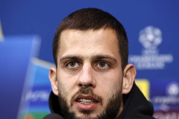 Milan - David Hancko of Feyenoord during the MD-1 press conference, PK, Pressekonferenz prior to the UEFA Champions League game against AC Milan at San Siro on Feb. 17, 2025 in Milan, Italy. ANP MAURICE VAN STEEN xVIxANPxSportx xxANPxIVx 520250914 originalFilename: 520250914.jpg