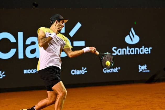 Rioopen 2025 RIO DE JANEIRO, RJ - 17.02.2025: RIOOPEN 2025 - Diaz Acosta (ARG) during Rioopen 2025 held at the Jockey Club Brasileiro, on Monday night (17), in Rio de Janeiro, RJ. (Photo: Celso Pupo Fotoarena) x2691190x  CelsoxPupo