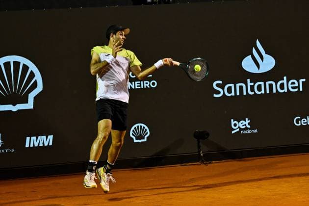 Rioopen 2025 RIO DE JANEIRO, RJ - 17.02.2025: RIOOPEN 2025 - Diaz Acosta (ARG) during Rioopen 2025 held at the Jockey Club Brasileiro, on Monday night (17), in Rio de Janeiro, RJ. (Photo: Celso Pupo Fotoarena) x2691191x  CelsoxPupo