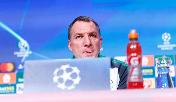 Celtic and Bayern Munich 17.02.2025 Celtic and Bayern Munich pressers, Munich, Brendan Rodgers  Copyright: xKennyxRamsay.x78xNewarkxStreet.x NINTCHDBPICT000972910992