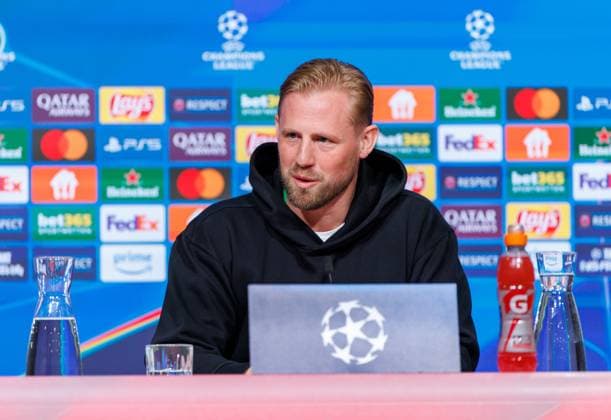 Celtic and Bayern Munich 17.02.2025 Celtic and Bayern Munich pressers Kasper Schmeichel  Copyright: xKennyxRamsay.x78xNewarkxStreet.x NINTCHDBPICT000972911013