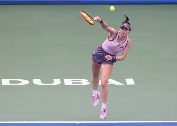 Eva Lys GER , Dubai Duty Free Tennis Championships, Dubai, U A E Copyright: xJuergenxHasenkopfx