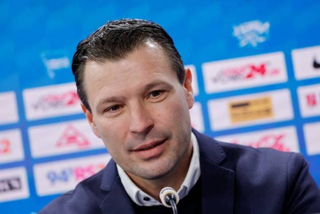 Sports Director Benjamin Weber, Germany, Berlin, Sportpark, GER, 2 FBL, Hertha BSC, Season 2024 25, Press conference with the new Head Coach Stefan Leitl and Sports Director Benjamin Weber