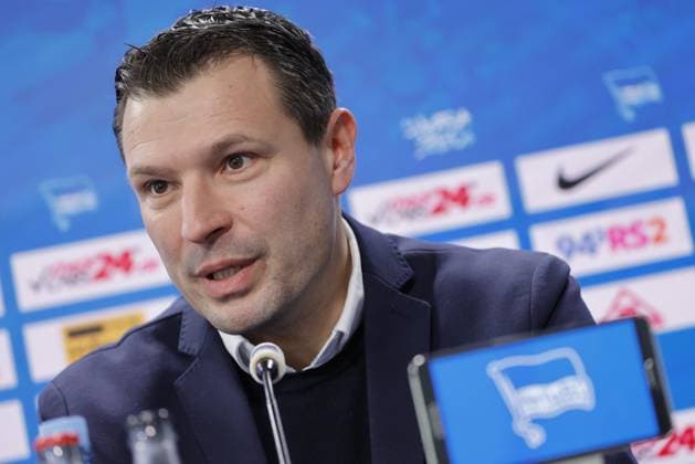Sports Director Benjamin Weber, Germany, Berlin, Sportpark, GER, 2 FBL, Hertha BSC, Season 2024 25, Press conference with the new Head Coach Stefan Leitl and Sports Director Benjamin Weber