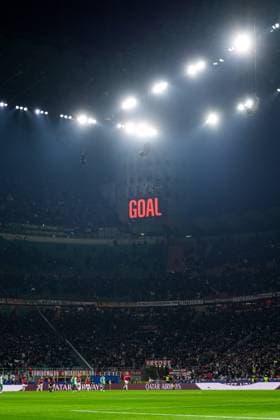 UEFA Champions League: AC Milan v Feyenoord Milan - Overview of the stadium during the 2nd leg of the knockout phase play-offs of new format of the Champions League 2024 2025. The match is set between AC Milan and Feyenoord at Giuseppe Meazza San Siro on 18 February 2025 in Milan, Italy. Copyright: xTomxBodex