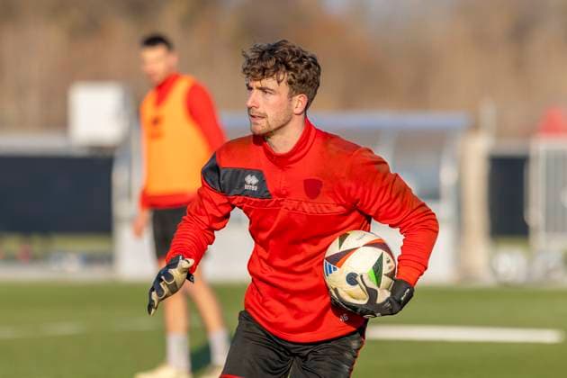 Ingolstadt, Germany February 18, 2025 3 Liga 2024 2025 Training FC Ingolstadt 04 In the picture goalkeeper Maurice Dehler FCI training ground Bayern Copyright: xFotostandx xSchäferx