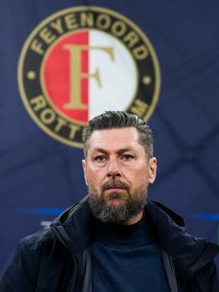 UEFA Champions League: AC Milan v Feyenoord Milan - Feyenoord coach Pascal Bosschaart during the 2nd leg of the knockout phase play-offs of new format of the Champions League 2024 2025. The match is set between AC Milan and Feyenoord at Giuseppe Meazza San Siro on 18 February 2025 in Milan, Italy. Copyright: xYannickxVerhoevenx