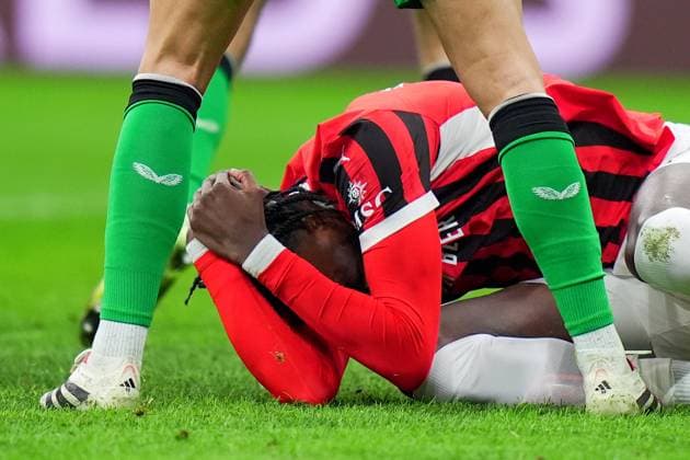 AC Milan s Tammy Abraham during the Uefa Champions League soccer match between Ac Milan and Feyenoord at the San Siro Stadium in Milan, north Italy - Tuesday , February 18 , 2025. - Soccer .  Copyright: xSpada LaPressex