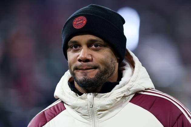 Soccer Champions League Play off FC Bayern Munich Celtic Glasgow on 18 02 2025 at the Allianz Arena in Munich Vincent Kompany Coach Head Coach Munich xMSx