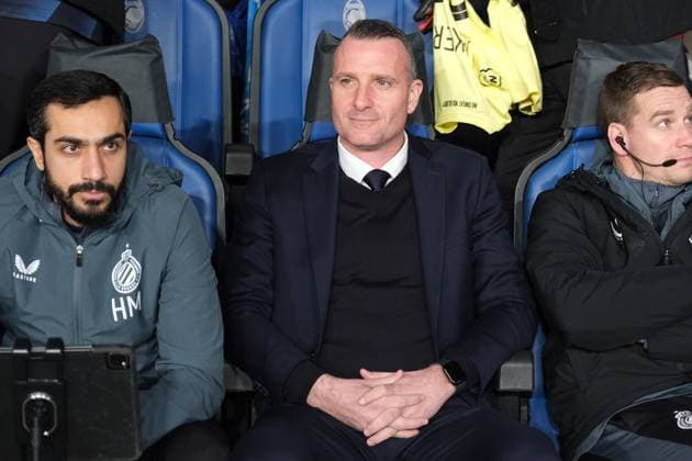 Nicky Hayen head coach of Club Brugge VK during the UEFA Champions League 2024 2025 play-off football match between Atalanta BC and Club Brugge VK at Gewiss Stadium on February 18, 2025, Bergamo, Italy.  Copyright: xRobertoxTommasini IPAxSportx xipa-agency.netx xx IPA_54263845 IPA_Agency_IPA54263845