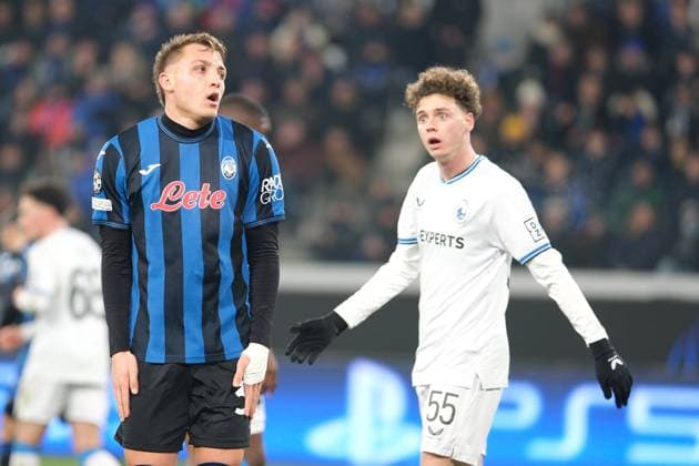 Delusion of Mateo Retegui of Atalanta BC 1907 during the UEFA Champions League 2024 2025 play-off football match between Atalanta BC and Club Brugge VK at Gewiss Stadium on February 18, 2025, Bergamo, Italy.  Copyright: xRobertoxTommasini IPAxSportx xipa-agency.netx xx IPA_54263899 IPA_Agency_IPA54263899
