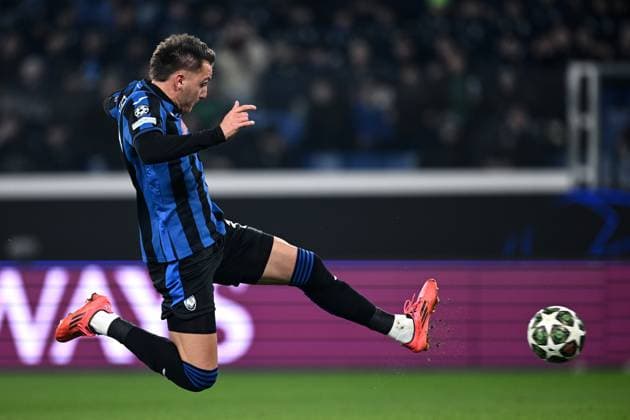 Mg Bergamo 18 02 2025 - Champions League Atalanta-Club Brugge foto Matteo Gribaudi Image nella foto: Mateo Retegui 