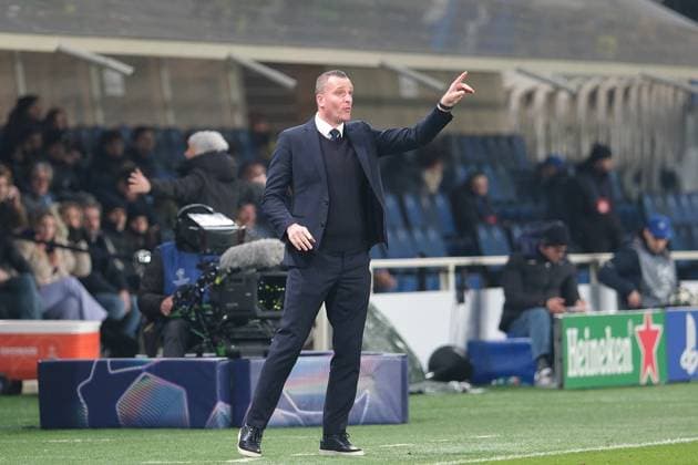 Atalanta BC v Club Brugge KV - UEFA Champions League 2024 25 League Knockout Play-off Second Leg Nicky Hayen is the head coach of Club Brugge VK during the UEFA Champions League 2024 2025 play-off football match between Atalanta BC and Club Brugge VK at Gewiss Stadium in Bergamo, Italy, on February 18, 2025. Bergamo Italy Italy  Copyright: xRobertoxTommasinix originalFilename:tommasini-atalanta250218_npXas.jpg