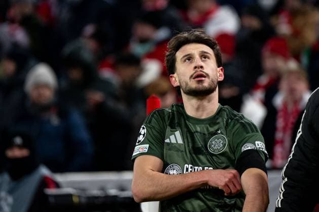 Nicolas Kuehn Celtic Glasgow, 10 is substituted, GER, FC Bayern Muenchen vs Celtic Football Club Glasgow, Football, UEFA Champions League, Playoff second leg, 2024 2025 season, 18 02 2025 GER, FC Bayern Muenchen vs Celtic Football Club Glasgow, Football, UEFA Champions League, Playoff second leg, 2024 2025 season, 18 02 2025 Muenchen Copyright: xEibner-Pressefoto Memmlerx EP_MMR