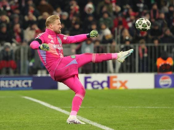 18.02.2025, Champions League, FC Bayern Muenchen vs Celtic Glasgow, Allianz Arena Muenchen,Fussball, im Bild: Kasper Schmeichel (Celtic Glasgow)