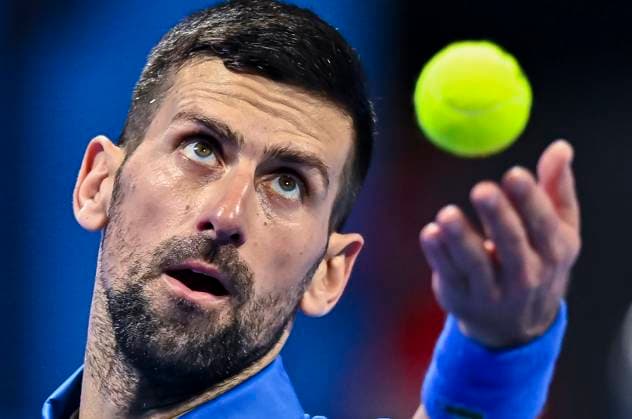 ATP, Tennis Herren QATAR EXXONMOBIL OPEN ROUND OF 32 Novak Djokovic of Serbia competes in her round of 32 match against Matteo Berrettini of Italy during the ATP Qatar ExxonMobil Open 2025 tennis tournament at the Khalifa International Tennis Complex in Doha, Qatar, on February 18, 2025. DOHA Qatar Copyright: xNOUSHADx