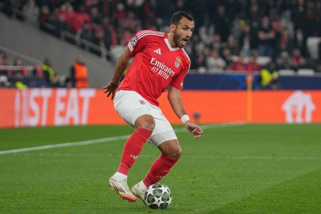 SL Benfica Vs AS Monaco FC in Lisbon, Portugal - 18 Feb 2025 Vangelis Pavlidis of SL Benfica in action during the UEFA Champions League 2024 25 Knockout phase play-offs 2nd leg between SL Benfica and AS Monaco FC at Estadio da Luz. Final score: SL Benfica 3:3 AS Monaco FC Lisbon Portugal Copyright: xBrunoxdexCarvalhox xSOPAxImagesx brunodecarvalho_benficamonaco-165