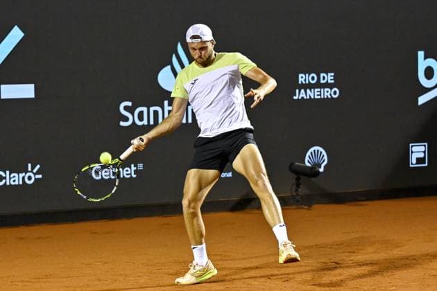 Rioopen 2025 RIO DE JANEIRO, RJ - 18.02.2025: RIOOPEN 2025 - Joao FONSECA (BRA) vs Alexandre MULLER (FRA) during Rioopen 2025 held at Jockey Clube Brasileiro, on Tuesday night (18), in Rio de Janeiro, RJ. (Photo: Celso Pupo Fotoarena) x2691363x  CelsoxPupo