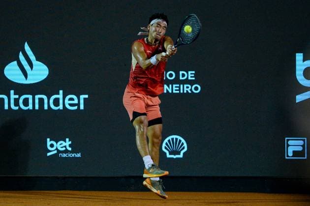 Rio open, etapa do ATP, Tennis Herren world tour 500 Rio de janeiro (rj), 02 18 2025 - rio open atp 500 rj - bu yunchaokete during the rio open, a stage of the atp world tour 500, which takes place at the brazilian jockey club in gavea, south zone of rio de janeiro, this tuesday, february 18, 2025. (Foto: Clever Felix Thenews2 imago images) SPO  Copyright: xCleverxFelixx