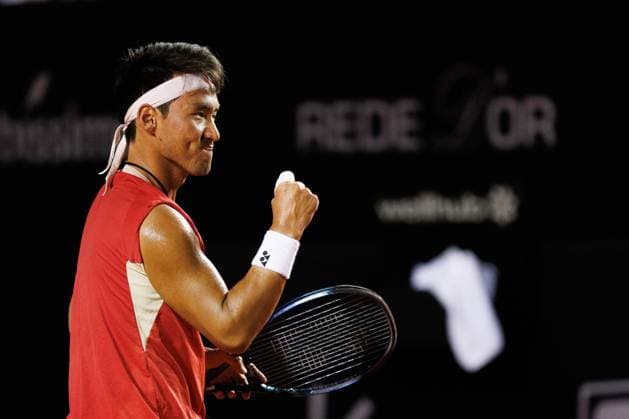 (250219) -- RIO DE JANEIRO, Feb. 19, 2025 -- Bu Yunchaokete of China celebrates during the men s singles round of 32 match against Alexander Zverev of Germany at the 2025 ATP, Tennis Herren 500 Rio Open at Jockey Club Brasileiro in Rio de Janeiro, Brazil, on Feb. 18, 2025. (Photo by Xinhua) (SP)BRAZIL-RIO DE JANEIRO-TENNIS-RIO OPEN-MEN S SINGLES ClaudiaxMartini 