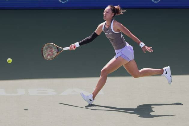 Qinwen Zheng CHN , Dubai Duty Free Tennis Championships, Dubai, U A E Copyright: xJuergenxHasenkopfx