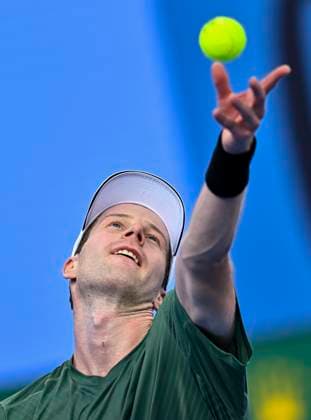 ATP, Tennis Herren QATAR EXXONMOBIL OPEN ROUND OF 16 Botic Van De Zandschulp of Netherlands competes in her round of 16 match against Alex De Minaur of Australia during the ATP Qatar ExxonMobil Open 2025 tennis tournament at the Khalifa International Tennis Complex in Doha, Qatar, on February 19, 2025. DOHA Qatar Copyright: xNOUSHADx
