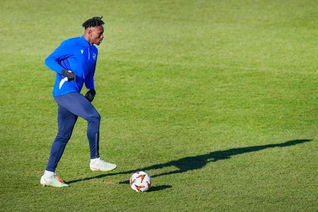 Football, EL, Viktoria Pilsen, Press conference and training
