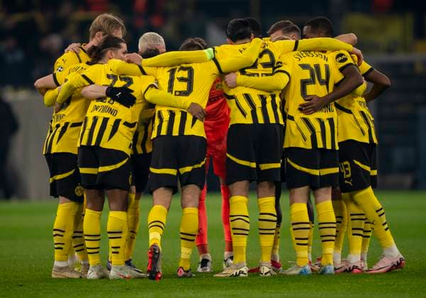 Borussia Dortmund vs Sporting CP Lisbon, Football, UEFA Champions League, Play Offs, Second leg, Season 2024 2025, 19 02 2025 DFL regulations prohibit any use of photographs as image sequences and or quasi video Copyright: HMBxMedia xMarcoxBader
