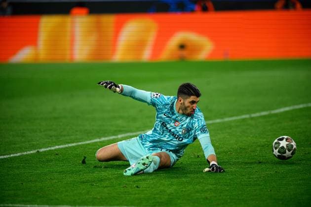 DORTMUND, GERMANY - 19 FEBRUARY, 2025: Rui Silva - The match UEFA Champions League Borussia Dortmund vs. Sporting Lisboa at Signal Iduna Park.  Copyright: xVITALIIxKLIUIEVx