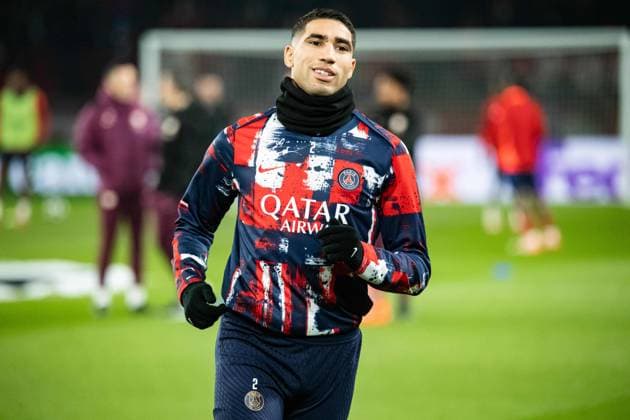 FOOTBALL : Paris SG vs Stade Brestois - Ligue des Champions - Barrage Retour - 19 02 2025 Achraf Hakimi (Paris SG) ParisFrance  Copyright: xBaptistexAutissierx