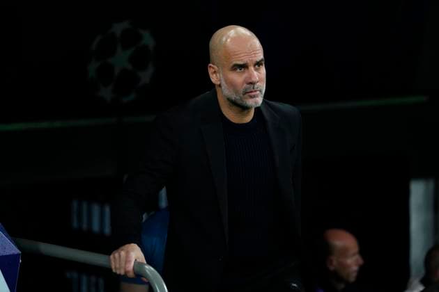 Real Madrid C.F. v Manchester City - UEFA Champions League 2024 25 League Knockout Play-off Second Leg Pep Guardiola head coach of Manchester City and Spain during the UEFA Champions League 2024 25 League Knockout Play-off second leg match between Real Madrid C.F. and Manchester City at on February 19, 2025 in Madrid, Spain. Madrid Spain  Copyright: xJosexBretonx originalFilename:bretonhernandez-realmadr250219_npZfN.jpg